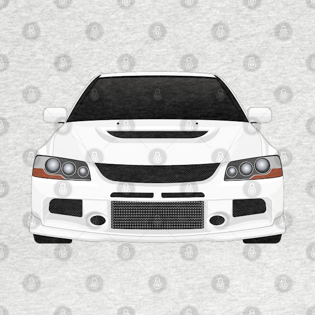 Evo IX White by VENZ0LIC